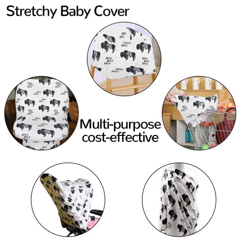 Buffalo Car seat Canopy for Babies, Car Seat Cover for Boys Girls, CarSeat Canopies for Newborn, Multiuse - Nursing Breastfeeding Covers, Shopping...