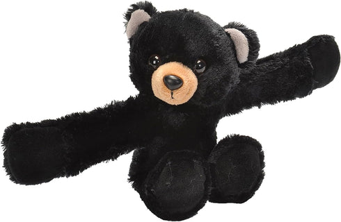 Wild Republic Huggers, Black Bear Plush Toy, Slap Bracelet, Stuffed Animal, Kids Toys, 8 inches...