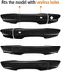Thenice for 10th Gen Civic Carbon Fiber Grain Door Handle Cover Exterior Decoration Compatible with Honda Civic 2017 2018 2019 2020 2021 with Smar...