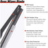 Replacement for 2004-2009 Lexus RX350 RX330 RX400h, Rear Windshield Back Wiper Arm blade Set - OTUAYAUTO Factory OEM Replacement 8524148050...