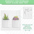 4 Pcs Pegboard Cups with Hooks, 2.9 x 3.5 x 3.2 Inch Pegboard Bins Accessories, Pegboard Containers Peg Board Organizer Cups for Garage Wall Kitch...