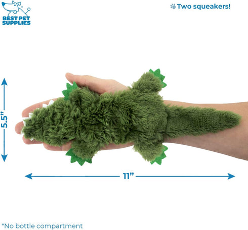Best Pet Supplies 2-in-1 Stuffless Squeaky Dog Toys with Soft, Durable Fabric for Small, Medium, and Large Pets, No Stuffing for Indoor Play, Supp...