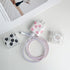for Apple 20W USB-C Power Adapter Charger Protective Case with USB Lightning Cable Cover,Cute Women Flower Floral Data Cable Phone Charger Data Li...