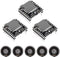 3PCS Mini MP3 Player Audio Module with 5PCS Metal Shell Round Internal Magnet Speaker 2W 8Ohm MP3 Voice Decode Board TF Card U Disk IO/Serial Port...