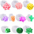 Palksky 10 Pcs Succulent Molds Silicone Candle Molds 3D Cacti Epoxy Resin Casting Molds Cactus Clay Molds Christmas Molds for DIY Making Wax Melt ...