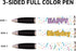 Happy Birthday Pen (1 Pen, 3-Sided) - Birthday Party Favors for Kids - Cool Pens, Writing Pens, Personalized Pens - Gifts for Friends, Little Girl...