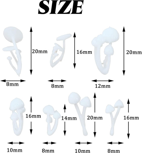 RONYOUNG 21PCS Plastic Handmade Mini Mushrooms, Resin Jewelry Making Supplies, DIY Craft Resin Filling Micro Landscape Small Mushroom...