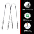 Cbiumpro Tongue Scraper for Adults, Metal Tongue Scraper for Kids, Durable Stainless Steel Tongue Scraper with Travel Case, Tongue Cleaners for Re...
