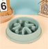 Slow Feeder Dog Bowls 2.5 Cups Dog Food Bowls, Pet Bowl Slow Eating Healthy Design Help Dog Slow Down Eating (D-Green)...