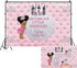 DASHAN 7x5ft Polyester Baby Shower Backdrop Welcome Our Little Princess Silver Crown Pink Photography Background for Newborn Baby Shower Baby Girl...