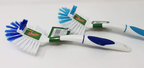 2 Sided Dish Brush Kitchen | Bathroom | Carpet with Handles for Easy Cleaning (4 Pack)...