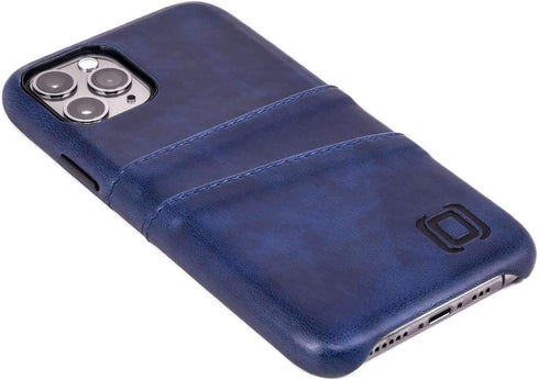 Dockem Wallet Case for iPhone 11 Pro: Built-in Metal Plate for Magnetic Mounting & 2 Credit Card Holder Slots (5.8" Exec M2, Synthetic Leather, Na...