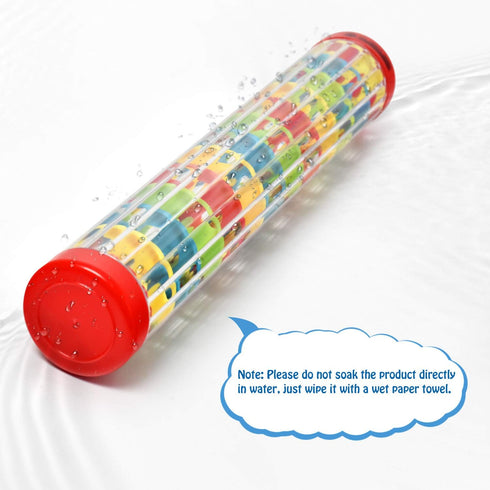MUSICUBE 12 Inch Baby Rainmaker Toy Rain Stick Musical Instrument for Baby Infant Toddler Raindrop Sound Shakers & Rattle Sensory Musical Toys for...