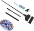 FZONE New Aluminum Magnesium Alloy Scraper Cleaner, Clean Brush with 10 Stainless Steel Blade for Aquarium Fish Plant Reef Tank Glass Cleaning Rot...