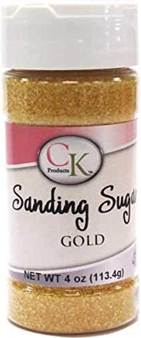 CK Products 4 Ounce Sanding Sugar Bottle, Gold...