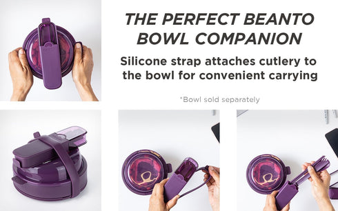 Cutlery Set On-The-Go (for Lunchboxes and Bento Boxes) - BPA Free - Food Grade Utensils - Dishwasher Safe & Perfect Companion for Beanto Bowl (Sun...
