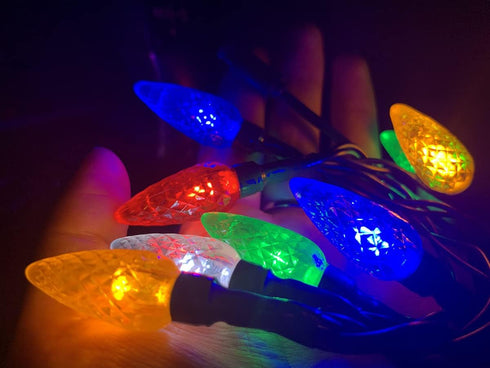 YAGE Tale LED Christmas Light Phone Charger Cord USB and Bulb Charging Cable 50inch 10led Multicolor Bulbs Compatible with Phone5,6,7,8,X,XR,XS,XS...