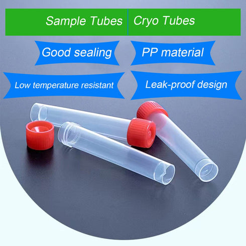 30ml Plastic Small Vials with Screw Caps Sample Tubes,PP Material, Free from DNase, RNase, Human DNA(30pcs)...
