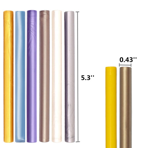 Gray Blue Wax Sealing Sticks, ONWINPOR 10pcs Glue Gun Wax Seal Sticks for Wax Seal Stamp, Melting Wax Seal Sticks for 0.43'' Glue Gun Wax Sealing ...