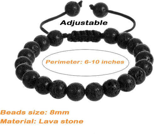 LUBINGSHINE 2pcs Boho Surfer Bracelet Set Women & Men - Handmade Summer Beach Bracelets - Adjustable & 100% Waterproof - Festival Accessories - Be...