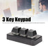 3 Key Macropad,RGB Backlit Programmable Macropad Mechanical Keyboard One Handed Macro Mechanical Keyboard USB Shortcut Multifunction Keyboard(Blac...