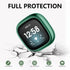 6 Packs Case Compatible with Fitbit Sense/Fitbit Versa 3 Screen Protector, NAHAI All Around Ultra Thin Plated Bumper Shell Scratch-Resist Cover fo...