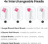 SOARING Electric Cleaning Brush, Electric Grout Brush with 4 in 1 Multiple Brush Heads, Household Cordless Motorized Brush for Grout Corner Bathro...