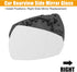 uxcell Car Right Side Rearview Heated Mirror Glass with Backing Plate for Audi A3 8P1 S3 Sportback 2000-2022 No.8V0857536C...
