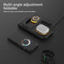 Wireless Charger, 3-1 Fast Charging Station, Double Night Light, Foldable 15W Phone and Watch Charger Station for iPhone 15, 14, 13, 12 Series, Pi...