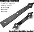 Garage Door Magnetic Decorative Hardware Carriage Accents Faux Hinges Handle Kit Pack of 1...