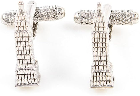 Empire State Building NYC New York City Pair Cufflinks in Presentation Gift Box & Polishing Cloth...