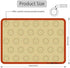 Macaron Silicone Baking Mat - Set of 2 Non Stick Silicon Macaroon Baking Sheet Cookie Liner(BPA Free/Reusable/Half Sheet),Perfect Cooking Kit for ...
