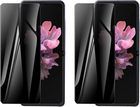UEEBAI for Samsung Galaxy Z Flip 3 5G Privacy Screen Protector, 2 Pack 9H Hardness Anti Spy Private Tempered Glass Film Bubble Free Film Case Frie...