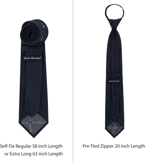 Jacob Alexander Men's Football Action Watercolor Art Extra Long Neck Tie - Black...