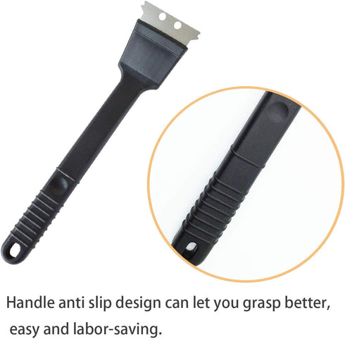 Stainless Steel Bird Droppings Cleaning Brush with Scraper Birdcage Accessory Parrot Pet Cage...