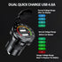 iMESTOU Car Charger Dual USB 4.8A Waterproof with LED Digital Voltemeter & Switch ON/Off for 12V/24V Marine, Boat, Motorcycle, Golf Cart, Truck an...