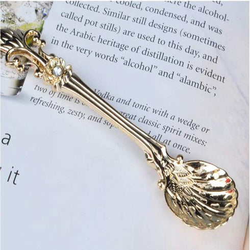 Yarlung 16 Pack Mini Coffee Spoons, 4.5 Inch Demitasse Vintage Spoon for Espresso, Tea, Dessert, Condiments, Gold...