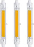 118mm R7S COB LED Light Bulb 15W J Type T3 Shape Flood Light 100W Halogen Replacement Double Ended Floodlight for Speciality Lighting Landscape Li...