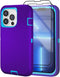 for iPhone 13 Pro Max 6.7" Heavy Duty Protection Case with 2 Screen Protector, Military Grade Drop Protective Shockproof Phone Case (Purple Blue)....