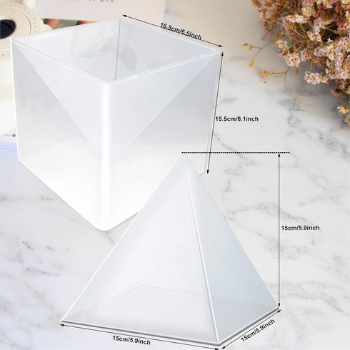 Large Pyramid Resin Mold Big Pyramid Mold for Resin Pyramid Silicone Mold Epoxy Resin Casting Mold for DIY Jewelry Casting Crafts...