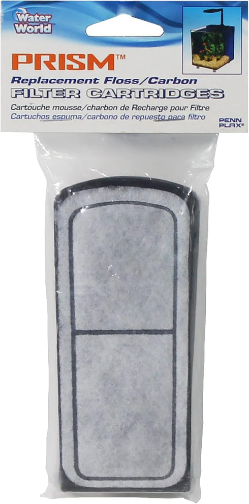 Penn-Plax Water-World Replacement Filter Media Cartridges for Prism Nano Aquariums – 2-Pack...