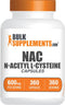 BulkSupplements.com N-Acetyl L-Cysteine Capsules - N-Acetyl Cysteine 600mg, NAC Supplement - 600mg per Capsule, Gluten Free - 1 NAC Capsule per Se...