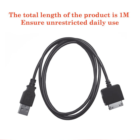 Adhiper Replacement USB Sync Data Transfer Zune Charging Cable Copper Wire Charger Cord Compatible with Microsoft Zune Zune2 ZuneHD MP3 MP4 Player...