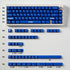 PBT Double Shot Blue Keycaps Cherry Profile Translucent Keycaps Set 114 Keys Fit for Mechanical Keyboard 60% 65% 95% Cherry Mx Switches...