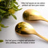 AnSaw 20-Pieces 4.7-Inch Small Coffee Spoons With Leaf Handle(Gold)...