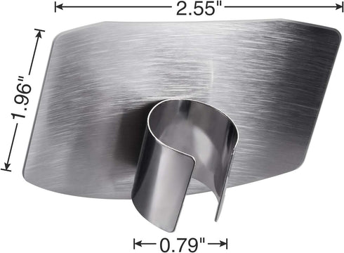 Akkya Finger Guards for Cutting Stainless Steel Finger Protector for Knife Cutting Kitchen Tool Finger Guard for Food Chopping Cutting Avoid Hurti...