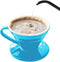 Pour Over Coffee Makers Ceramic Coffee Dripper (Size02 Blue)...