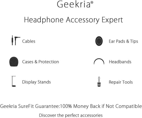 Geekria Mesh Fabric Headband Pad Compatible with Logitech G430, G930, F450, Headphones Replacement Band, Headset Head Top Cushion Cover Repair Par...