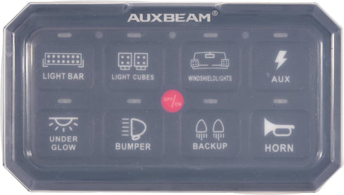 Auxbeam Switch Panel Waterproof Cover Transparent silicone Protective Case for 8 Gang Switch Panel RA80 XL RB80 XL 5.3 x 3 Inches......