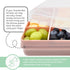 melii Snackle Box – Divided Snack Container, Food Storage for Kids, Removable Dividers, Arts & Crafts, Beads, BPA-Free – 12 Compartments (Pink)...